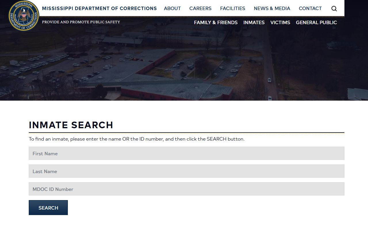 MDOC inmate search for Pontotoc County sentenced inmate lookup